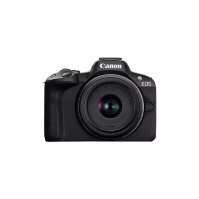 Canon  |  EOS R50 Mirrorless Camera Body (SIP)  |  Megapixel 24.2 MP  |  Image stabilizer  |  ISO sensitivity (max) 32000  |  Display diagonal 2.95 "  |  Wi-Fi  |  Video recording  |  Automatic, manual  |  CMOS  |  Black