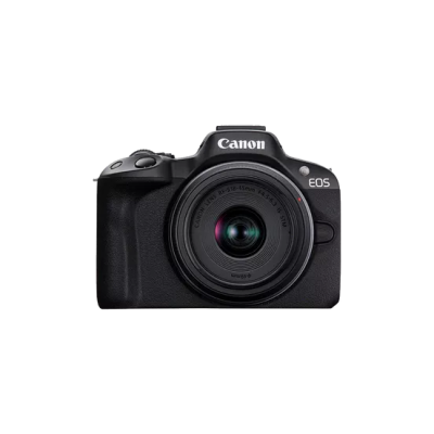 Canon  |  EOS R50 Mirrorless Camera Body (SIP)  |  Megapixel 24.2 MP  |  Image stabilizer  |  ISO sensitivity (max) 32000  |  Display diagonal 2.95 "  |  Wi-Fi  |  Video recording  |  Automatic, manual  |  CMOS  |  Black