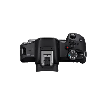 Canon  |  EOS R50 Mirrorless Camera Body (SIP)  |  Megapixel 24.2 MP  |  Image stabilizer  |  ISO sensitivity (max) 32000  |  Display diagonal 2.95 "  |  Wi-Fi  |  Video recording  |  Automatic, manual  |  CMOS  |  Black