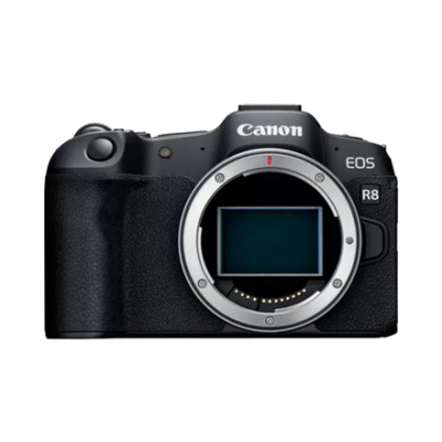 Canon  |  EOS R8 Bezspoguļa kameru korpuss (AIP)  |  Megapikseļi 24.2 MP  |  Attēlu stabilizators  |  ISO jutība (maks.) 102400  |  Displeja diagonāle 3 "  |  Wi-Fi  |  Video ierakstīšana  |  Automātiska, manuāla  |  CMOS