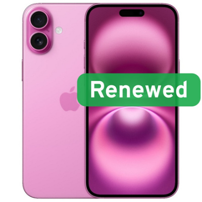 Класс C  |  Apple iPhone 16 Plus  |  6.7" OLED  |  5G  |  128GB  |  Розовый  |  iOS  |  Обновленный Apple