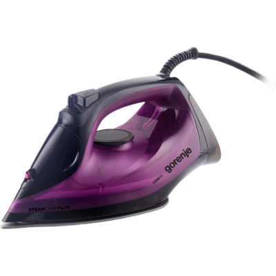 Gorenje SIK2400BKV Steam Iron, 2400W, Water tank capacity 450 ml, Continuous steam 40 g / min, Auto power off, Purple / Black