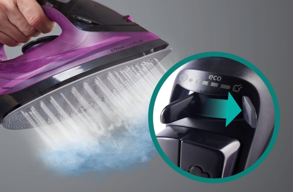 Gorenje SIK2400BKV Steam Iron, 2400W, Water tank capacity 450 ml, Continuous steam 40 g / min, Auto power off, Purple / Black