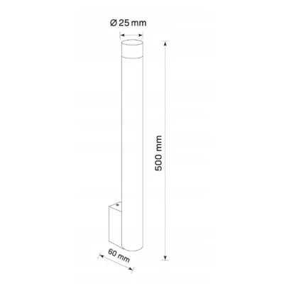 LED wall lamp GLAM, max 8W, Excl. G9
