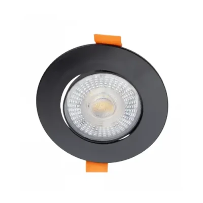 LED recessed light 3W, 5W, 7W, 3000K, 4000K, 6500K, 430 lm, 60°, black, round shape