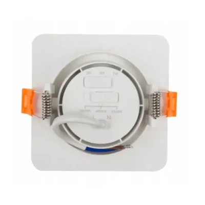 LED recessed light 3W, 5W, 7W, 3000K, 4000K, 6500K, 430 lm, 60°, white, square shape
