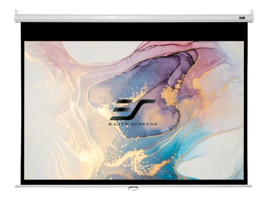 Elite Screens  |  Manual Series  |  M120XWV2  |  Diagonal 120 "  |  4:3  |  Viewable screen width (W) 244 cm  |  White
