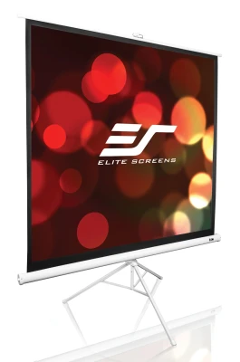 Elite Screens  |  Tripod Series  |  T113NWS1  |  Diagonal 113 "  |  1:1  |  Viewable screen width (W) 203 cm  |  White