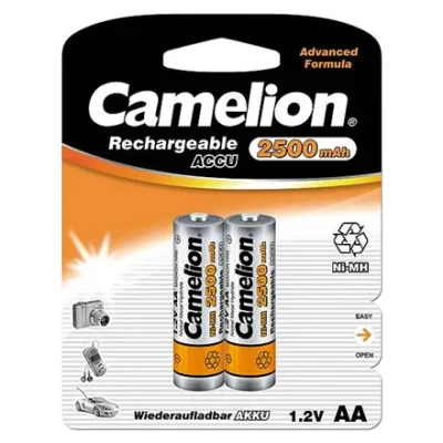 Camelion  |  AA / HR6  |  2500 mAh  |  Rechargeable Batteries Ni-MH  |  2 pc(s)