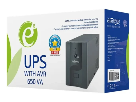 EnerGenie  |  UPS UPS-PC-652A with AVR  |  650 VA  |  220 V  |  220 V