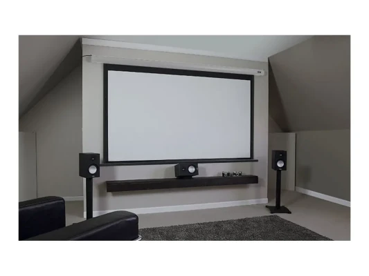 Elite Screens  |  Spectrum Series  |  Electric125XH  |  Diagonal 125 "  |  16:9  |  Viewable screen width (W) 277 cm  |  White