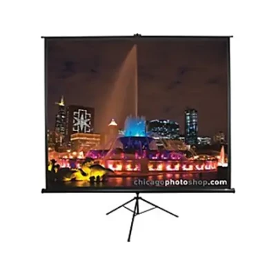 Elite Screens  |  Tripod Series  |  T119UWS1  |  Diagonal 119 "  |  1:1  |  Viewable screen width (W) 213 cm  |  Black