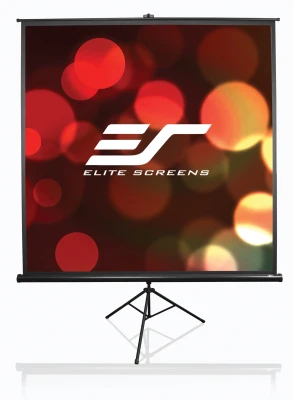 Elite Screens  |  Tripod Series  |  T119UWS1  |  Diagonal 119 "  |  1:1  |  Viewable screen width (W) 213 cm  |  Black