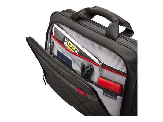 Case Logic  |  DLC115  |  Fits up to size 15 "  |  Messenger - Briefcase  |  Black  |  Shoulder strap