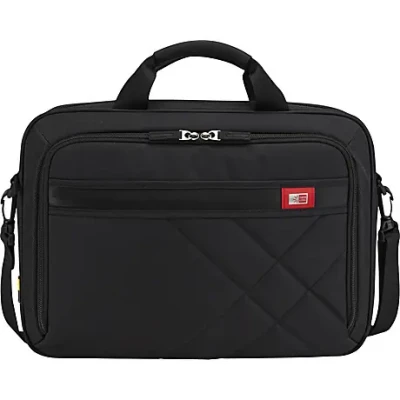 Case Logic  |  DLC115  |  Fits up to size 15 "  |  Messenger - Briefcase  |  Black  |  Shoulder strap