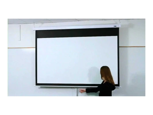 Elite Screens  |  Manual Series  |  M100XWH  |  Diagonal 100 "  |  16:9  |  Viewable screen width (W) 221 cm  |  White