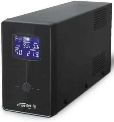EnerGenie  |  UPS with USB and LCD display, Black  |  850 VA  |  220 V