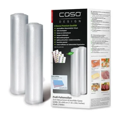 Caso  |  Foil rolls  |  01222  |  2 units  |  Dimensions (W x L) 30 x 600 cm  |  Ribbed