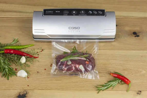 Caso  |  Bar Vacuum sealer  |  VC10  |  Power 110 W  |  Temperature control  |  Silver