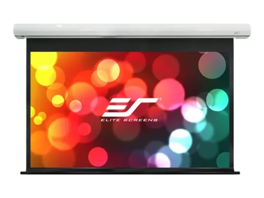 Elite Screens  |  Серия Saker  |  SK120XHW-E10  |  Диагональ 120 "  |  16:9  |  Ширина видимой площади (W) 266 см  |  Белый