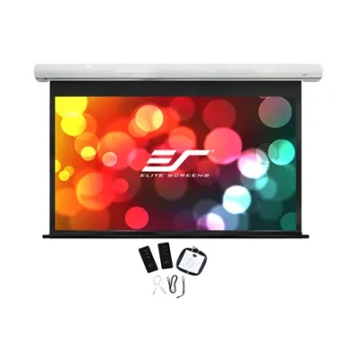 Elite Screens  |  Saker Series  |  SK100XHW-E12  |  Diagonal 100 "  |  16:9  |  Viewable screen width (W) 221 cm  |  White