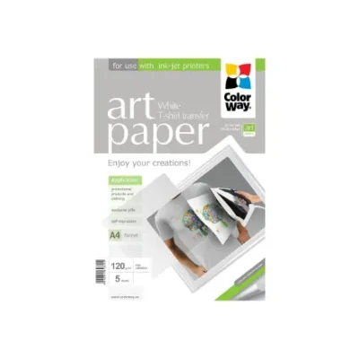 ART  |  120 g / m²  |  A4  |  Foto papīrs T-kreklu pārneses (balts)