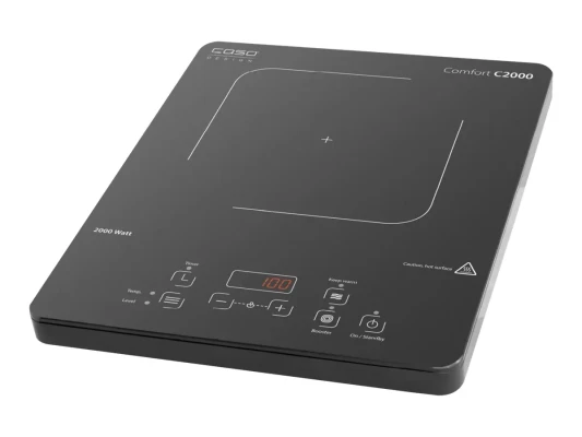 Caso  |  Free standing table hob  |  Comfort C2000  |  Number of burners / cooking zones 1  |  Sensor  |  Black  |  Induction