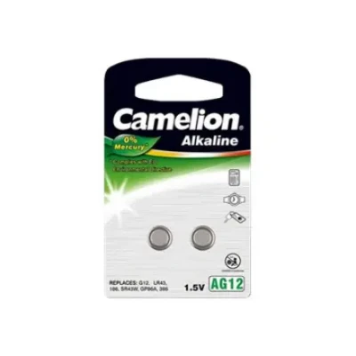 Camelion  |  AG12 / LR43 / LR1142 / 386  |  Alkaline Buttoncell  |  2 pc(s)