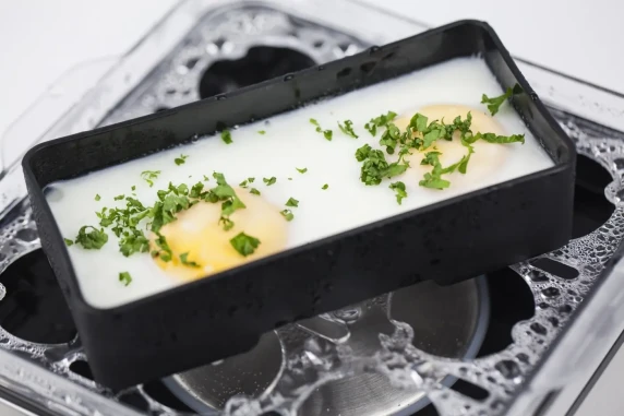 Caso  |  Egg cooker  |  E9  |  Stainless steel  |  400 W  |  Functions 13 cooking levels