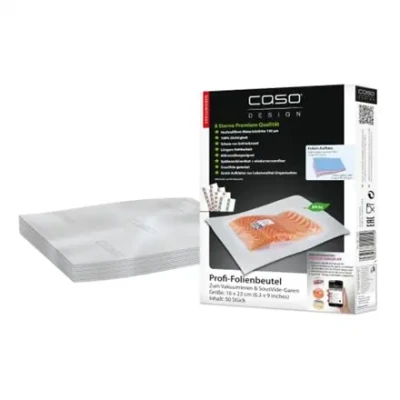 Caso  |  Foil bags  |  01201  |  50 units  |  Dimensions (W x L) 16 x 23 cm  |  Ribbed