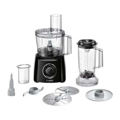 Bosch  |  Food processor  |  MCM3201B  |  800 W  |  Number of speeds 2  |  Bowl capacity 2,3 L  |  Ice crushing  |  Blender  |  Black