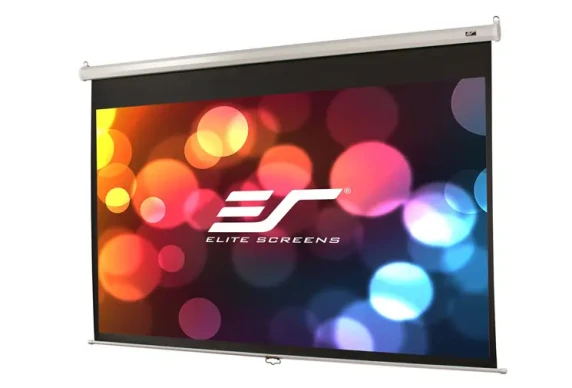 Elite Screens  |  Manual Series  |  M109NWX  |  Diagonal 109 "  |  16:10  |  Viewable screen width (W) 235 cm  |  White