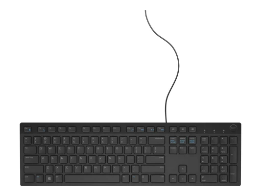 Dell  |  KB216 RTL Box  |  Мультимедийный  |  Проводной  |  США  |  Черный  |  Цифровая клавиатура