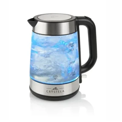 ETA  |  ETA615390000  |  Standard kettle  |  2200 W  |  1.7 L  |  Glass  |  360° rotational base  |  Stainless steel / Black