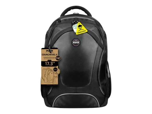PORT DESIGNS  |  Courchevel  |  Fits up to size 17.3 "  |  Backpack  |  Black  |  Shoulder strap