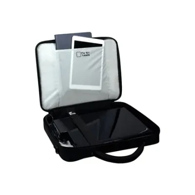 PORT DESIGNS  |  Courchevel  |  Fits up to size 15.6 "  |  Messenger - Briefcase  |  Black  |  Shoulder strap