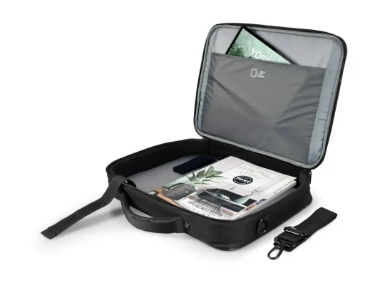 PORT DESIGNS  |  Courchevel  |  Fits up to size 15.6 "  |  Messenger - Briefcase  |  Black  |  Shoulder strap