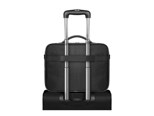 PORT DESIGNS  |  Courchevel  |  Fits up to size 17.3 "  |  Messenger - Briefcase  |  Black  |  Shoulder strap