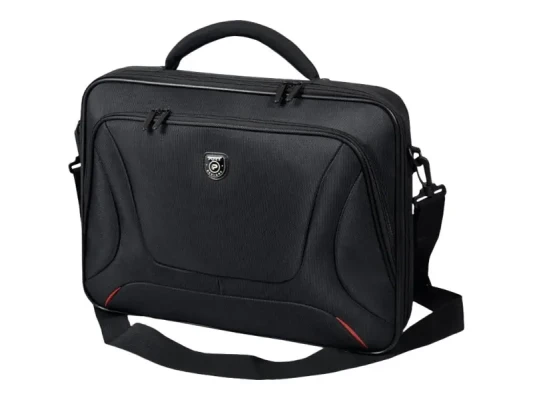PORT DESIGNS  |  Courchevel  |  Fits up to size 17.3 "  |  Messenger - Briefcase  |  Black  |  Shoulder strap