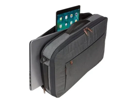 Case Logic  |  Era Hybrid Briefcase  |  Fits up to size 15.6 "  |  Messenger - Briefcase / Backpack  |  Obsidian  |  Shoulder strap