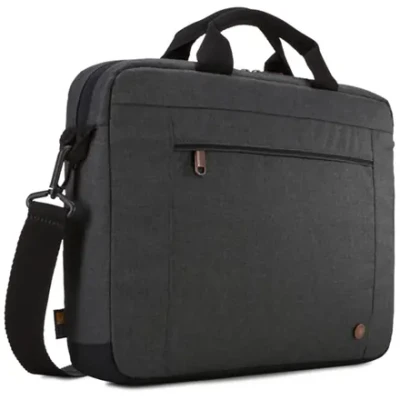 Case Logic  |  Era Attaché  |  Fits up to size 14 "  |  Messenger - Briefcase  |  Obsidian  |  Shoulder strap