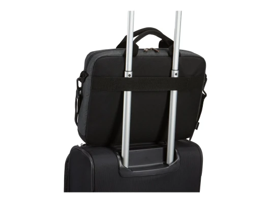Case Logic  |  Era Attaché  |  Fits up to size 14 "  |  Messenger - Briefcase  |  Obsidian  |  Shoulder strap