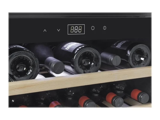 Caso  |  Wine cooler  |  WineSafe 18 EB  |  Energy efficiency class G  |  Built-in  |  Bottles capacity 18 bottles  |  Cooling type Compressor technology  |  Black