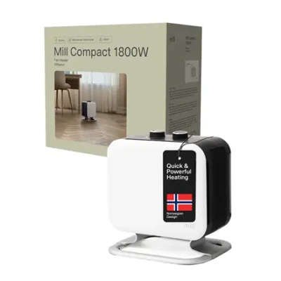 Mill  |  Heater  |  CUS1800MECWA  |  Fan heater  |  1800 W  |  Number of power levels 2  |  Suitable for rooms up to 10-30 m²  |  White