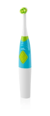 ETA  |  Toothbrush with water cup and holder  |  Sonetic ETA129490080  |  Battery operated  |  For kids  |  Number of brush heads included 2  |  Number of teeth brushing modes 2  |  Blue