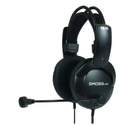 Koss  |  Наушники  |  SB40  |  Провода  |  Накладные  |  Микрофон  |  Черный