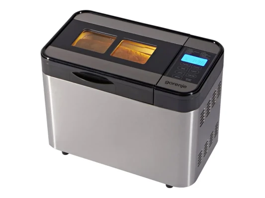 Gorenje  |  Bread maker  |  BM1400E  |  Power 815 W  |  Number of programs 12  |  Display LCD  |  Stainless steel