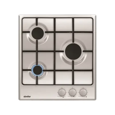 Simfer  |  Built-in Gas Hob  |  H4.300.VGRIM  |  3 Burners  |  Rotary Controls  |  Stainless Steel
