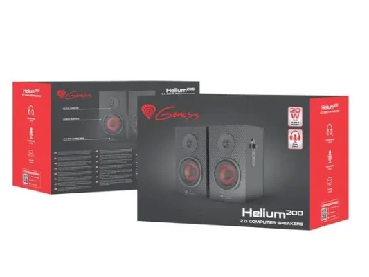 Genesis  |  Helium 200  |  Black  |  4 Ω  |  Gaming Speakers
