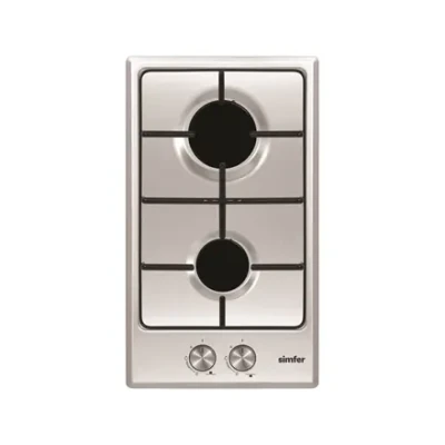 Simfer  |  Built-in Gas Hob  |  H3.200.VGRIM  |  2 Burners  |  Rotary Controls  |  Stainless Steel
